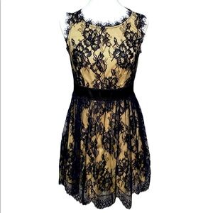 Betsy & Adam Lace Cocktail Dress